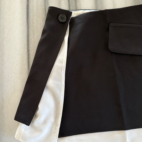 Split Hem Colorblock Mini Skirt XS NEW - Picture 10 of 12